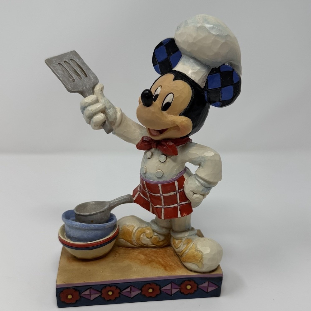 "Rare" Disney Traditions Jim Shore Chef Mickey Bon Appetit Vintage #4055410